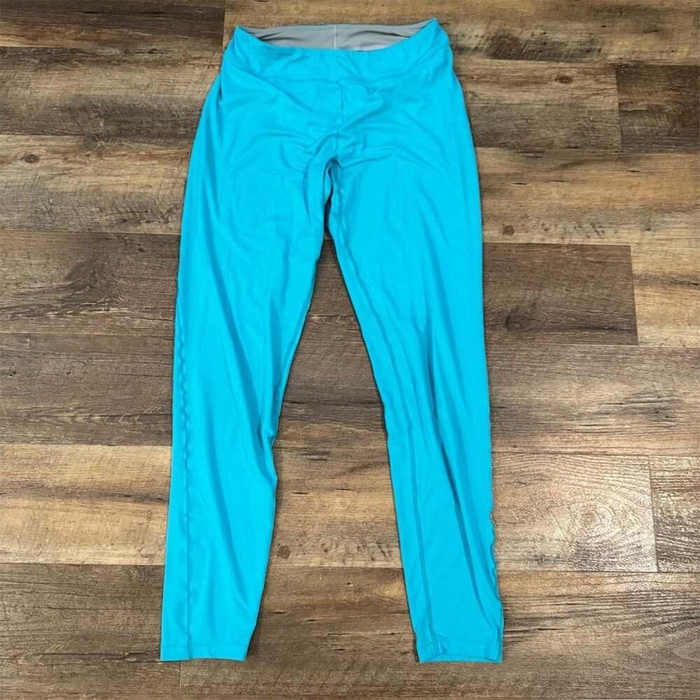 Eddie Bauer First Ascent High-Waisted Blue Base Layer Leggings Size S Ski Hike